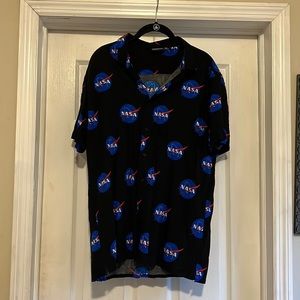 NASA Button Collar Shirt